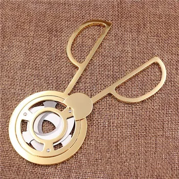 

New Cigar Cutter Durable Round Golden Stainless Steel Cigar Scissors Sharp Smoke Smoking Tobacco Cigarette Accessory
