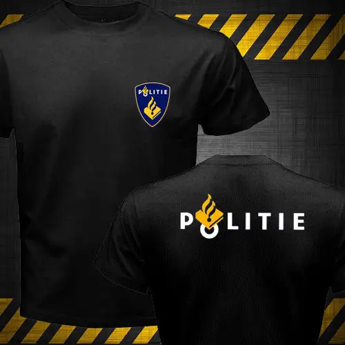 

New Dutch Netherlands Police Politie Special Swat unit Black Cotton T-shirt Custom High Quality Men Women Fashion Summer Tops