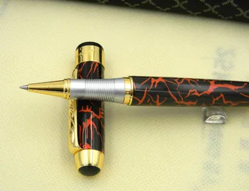 

jinhao 250High Quality metal gift Ice flower classic golden gift Rollerball Pen