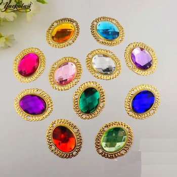 

YACKALASI Crystal Round Diamond Acrylic Rhinestone Gold Metal Box Endless 5*6CM
