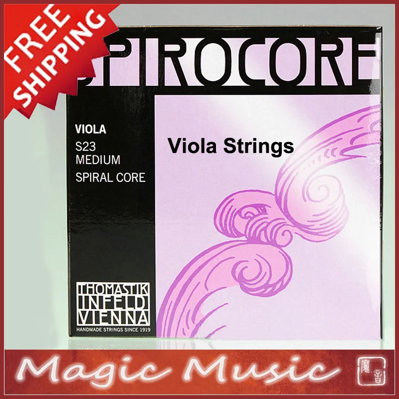 

Free shipping! Thomastik SPIROCORE S23 Medium Viola Strings, Made in Austria, Full Set Including A D G C Strings