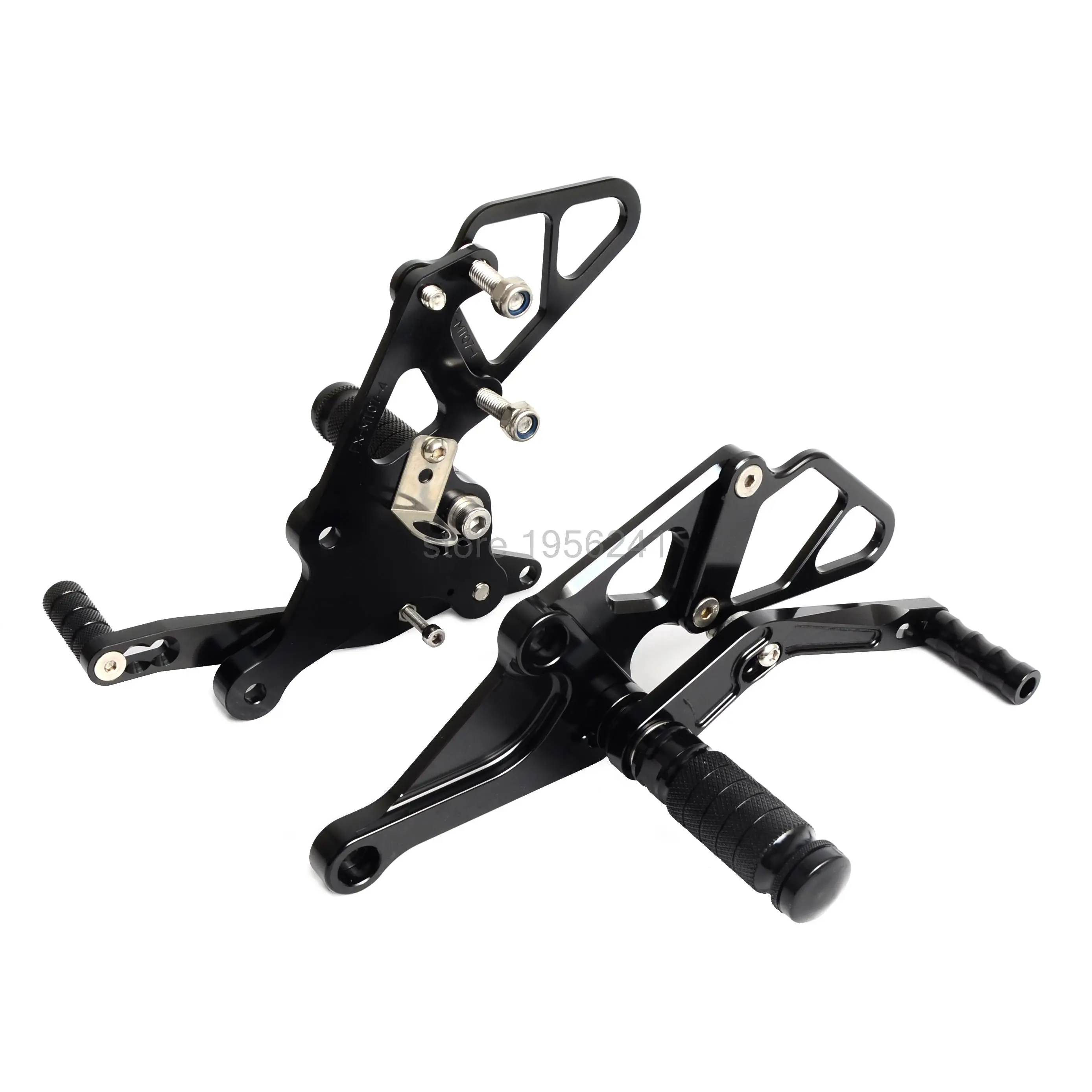 NICECNC CNC Billet Racing Adjustable Footrest Foot Pegs Rear Sets For