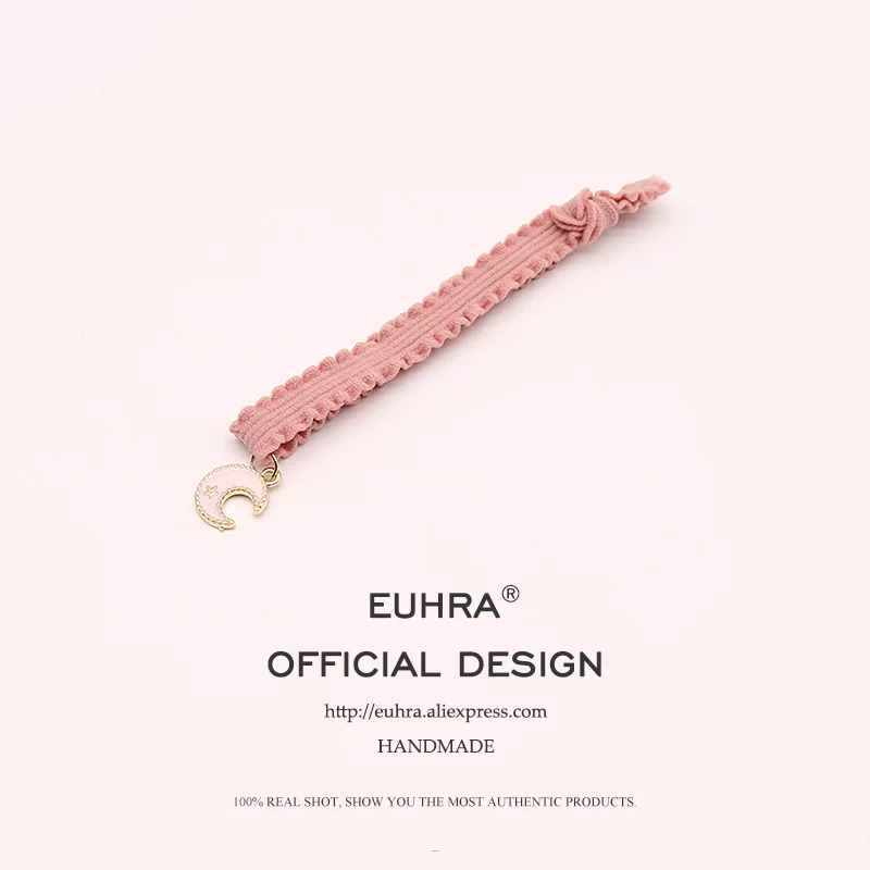 EUHRA 14 различных подвеска резинка для волос, обтянутая тканью; ремешки розовый кактус сердце лошадью бриллиантом русалки для девочек повязка на голову, Детские аксессуары для волос