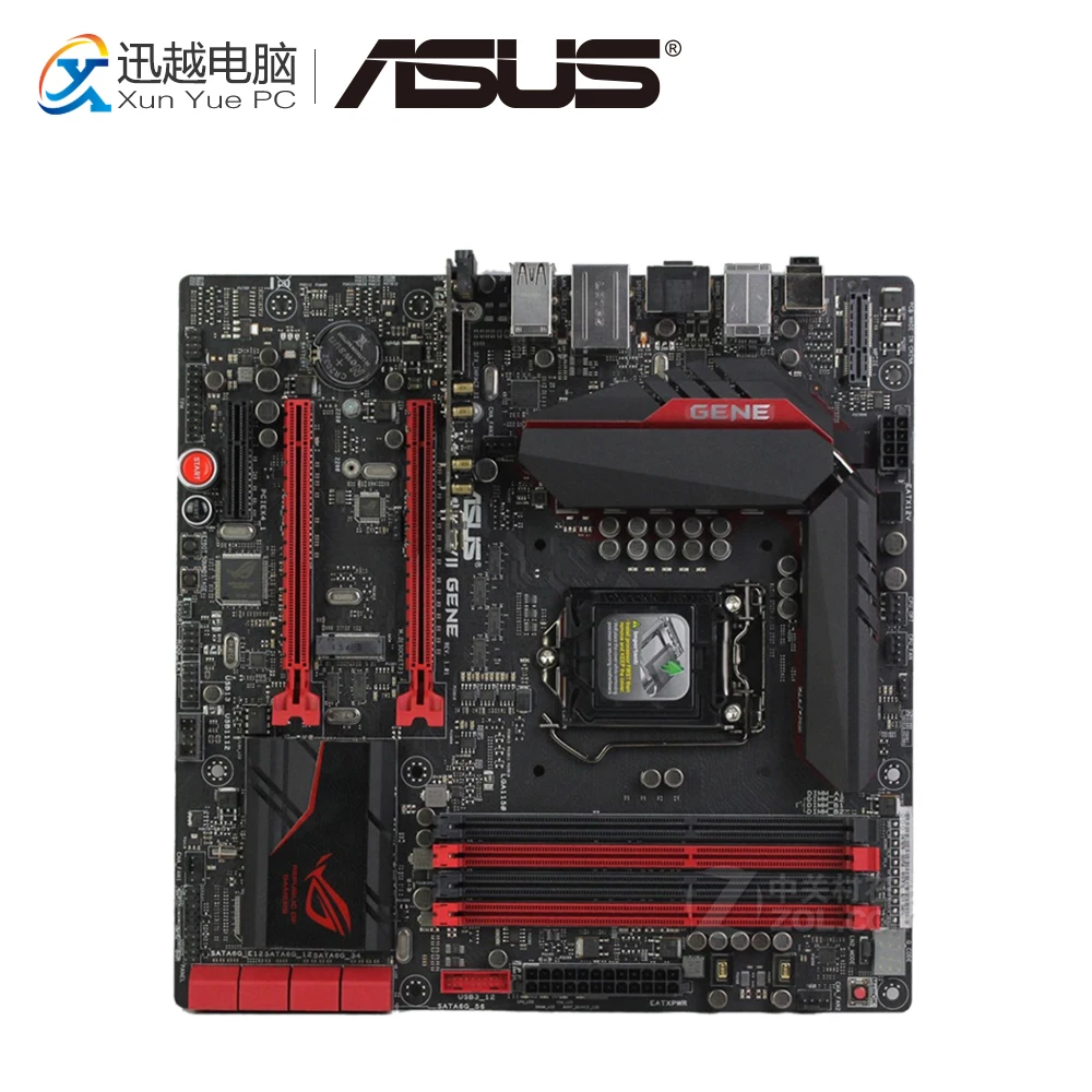 

Asus MAXIMUS VII GENE Desktop Motherboard Z97 LGA 1150 For Core i7 i5 i3 DDR3 32G SATA3 USB3.0 Micro ATX Original Used Mainboard