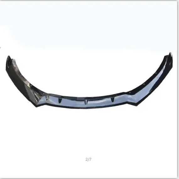 Высокое качество углеродного волокна или АБС-пластик передний бампер подбородка спойлер для Jaguar XF тюнинг Запчасти - Цвет: Черный