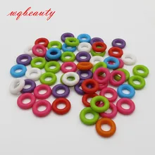 Шт. 20 шт.-100 шт. акриловые вязаный крючком ния крючком косы разноцветные волосы кос dread dreadlock бусины кольца трубки аксессуары приблизительно мм 6,2 мм отверстие