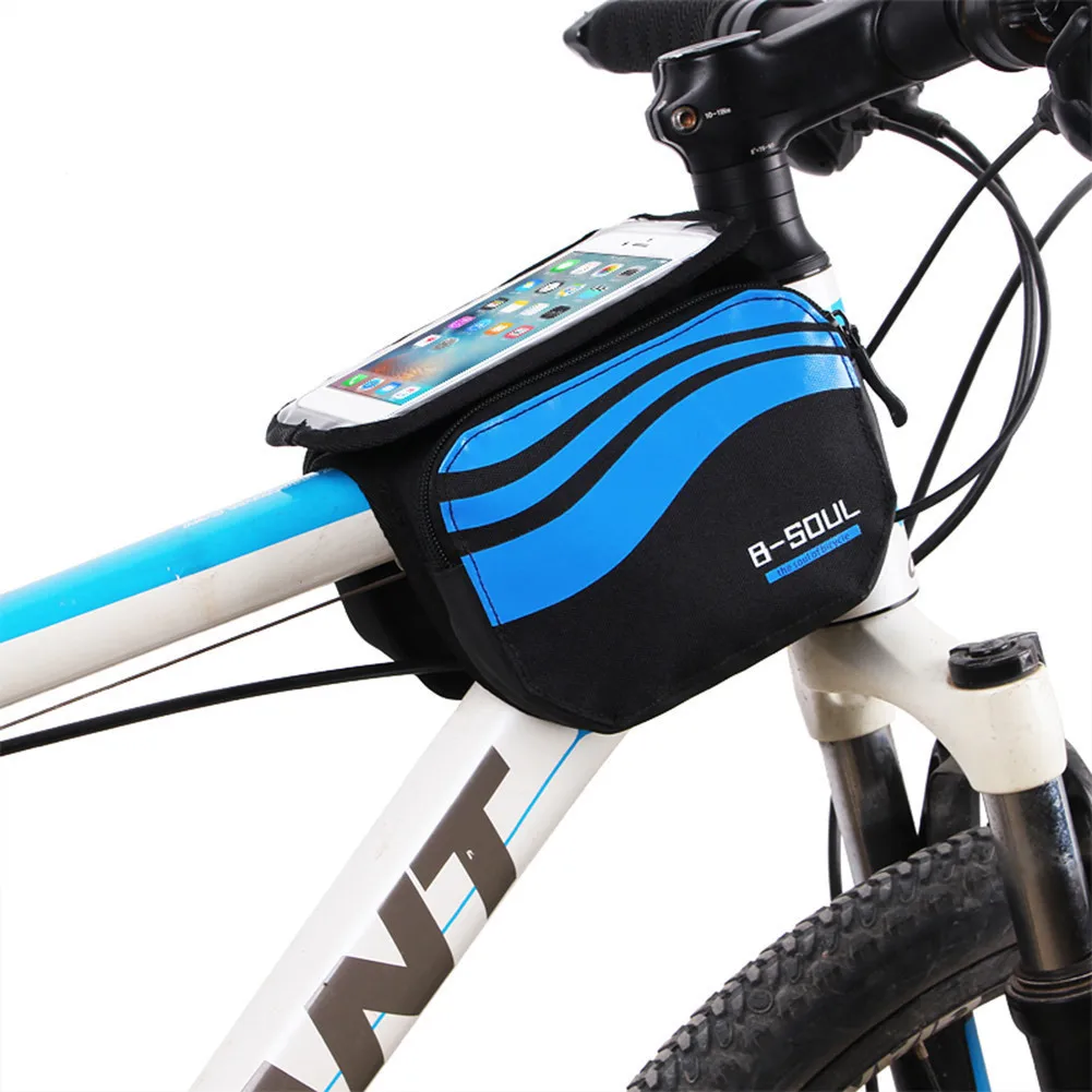 Bicycle Front Touch Screen Phone Bag MTB Road Bike Cycling Mobile Bag Cycle Front Bag 5.7 Inch