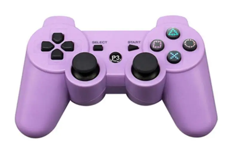 JIELI беспроводной Bluetooth сплошной цвет контроллер для sony playstation Dualshock 3 PS3 контроллер вибрации геймпад - Цвет: Фиолетовый