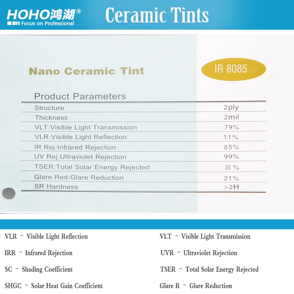 

Automobile Window Tint 60'' x 100' /Roll 80% VLT 2mil Anti Heat and UV