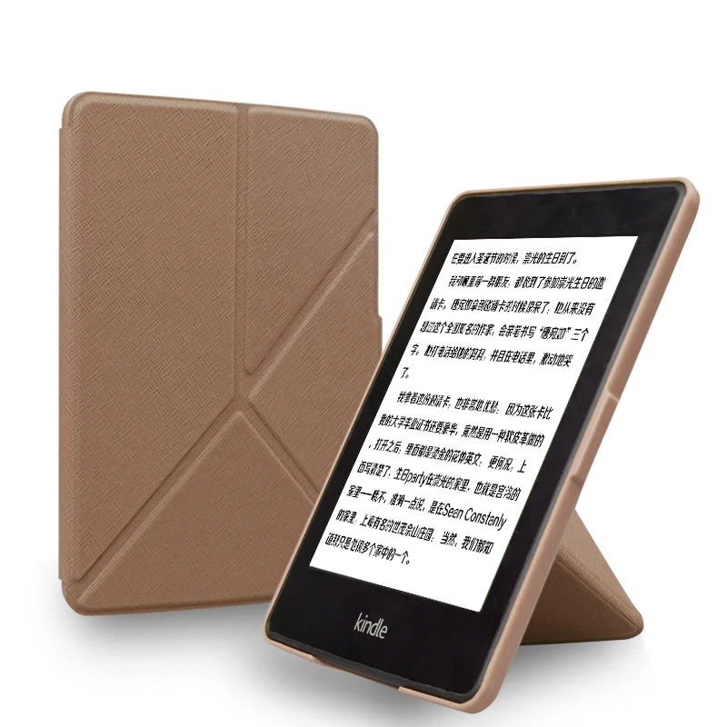 Kindle Paperwhite 2 3 складной чехол из искусственной кожи Smart Cover для Amazon Paperwhite 1/2/3 с держателем 6 'электронная книга оболочки - Цвет: Brown