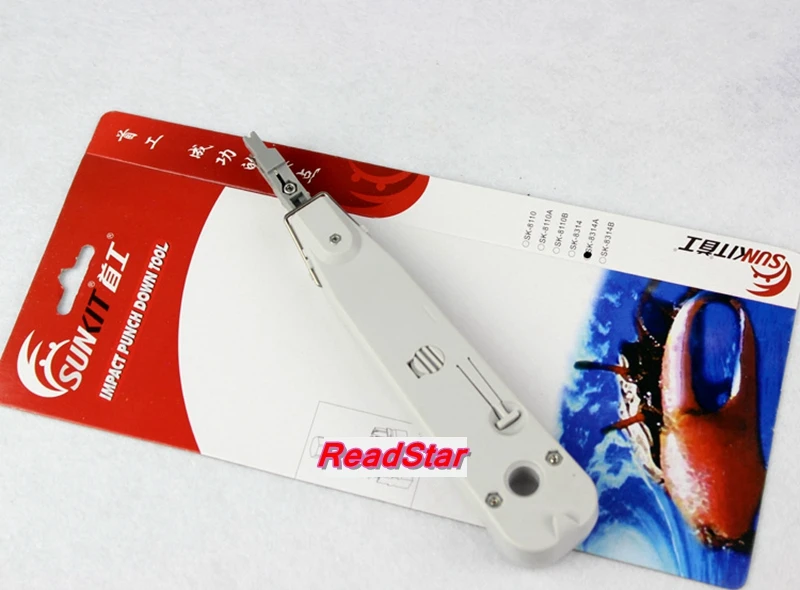 [ReadStar] SUNKIT SK-8314A RJ11 телефонный провод модуля инструмент резак провода трекер удар вниз инструмент Cr сплав лезвие Розничная упаковка