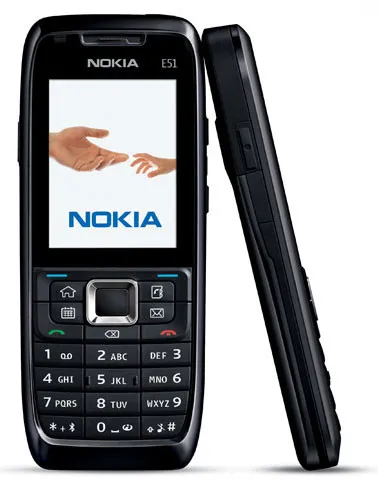 Оригинальный разблокированный сотовый телефон Nokia E51 Symbian OS 2 Мп камера 3G 1050 мАч