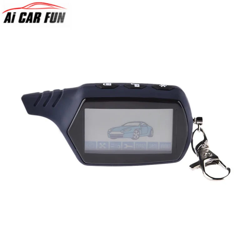 

High Quality 2 Way LCD Car Alarm Remote Control Car Anti-theft System For Keychain Starline A61 Russian