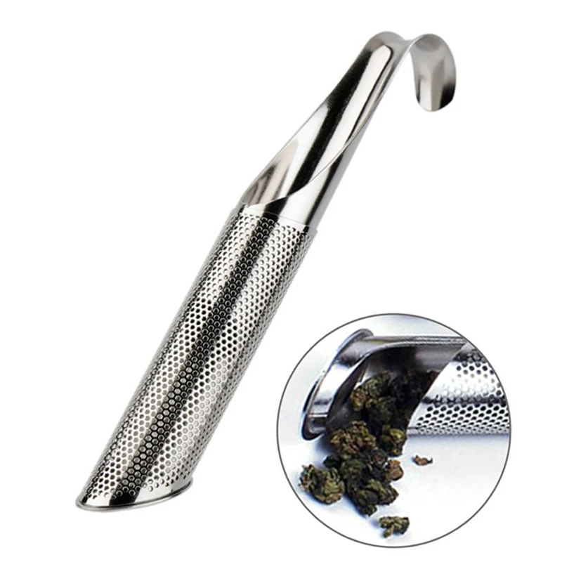 1Pc Stainless Steel Tea Infuser Leaf Tea Strainer Diffuser Pipe Design OOlong Puer Black Green Tea Filter Brewer for Mug Teaware (1)