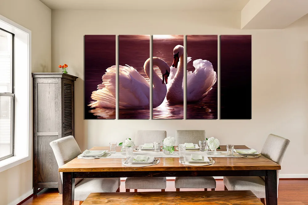 5_piece_multi_panel_art_white_swan_large_canvas_dining_room_wall_art__23399.1477292883.1280.1280