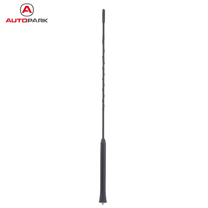 Universal Car Radio Rubber Antenna, 7 Inch Aerial Mast FM AM Roof Mount Vehicle Antennae Replacement With M5 M6 Screw Adapter