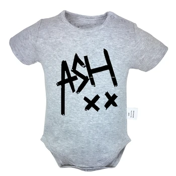 

ASH 5SOS Ashton Irwin Music Tumblr 5 SOS Band Printed 6-24M Newborn Baby Girl Boys Clothes Short Sleeve Romper Jumpsuit Outfits