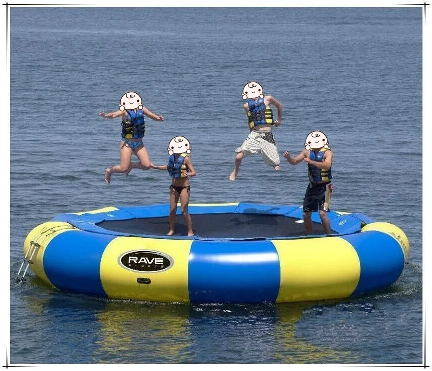 lake inflatable trampoline