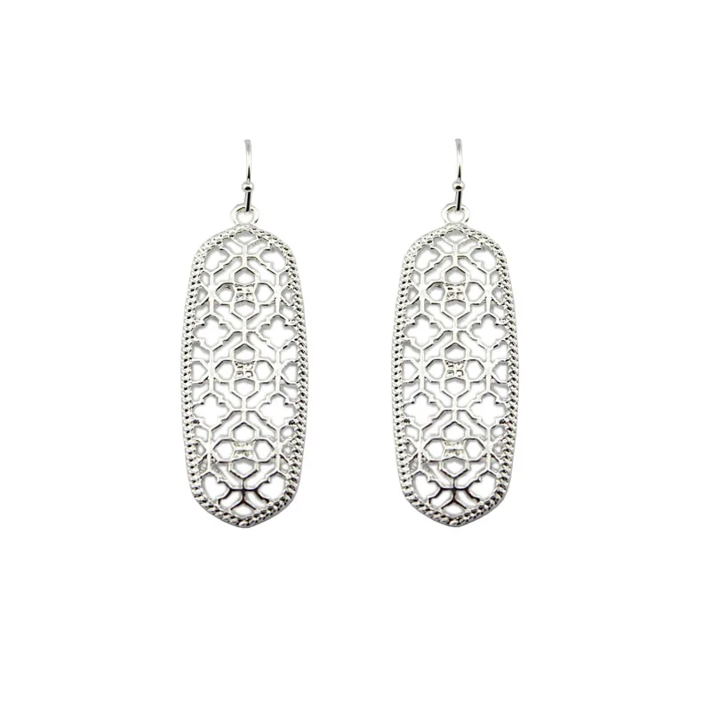 Женские серьги подвески с клевером|drop earrings|earrings dropsfiligree dangle earrings |