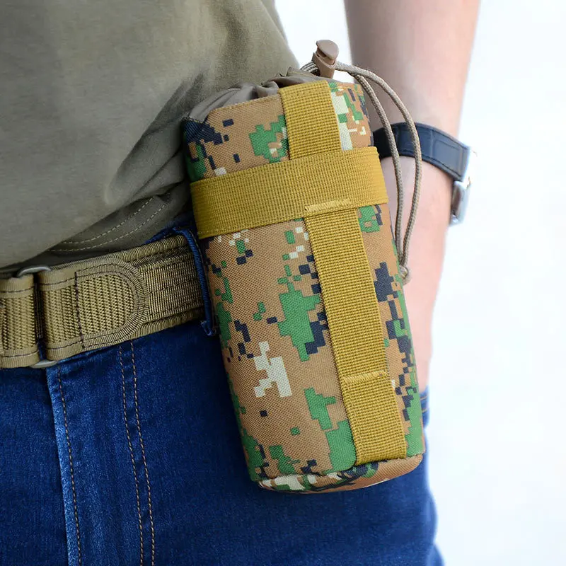

Outdoor Tactical Military Water Bottle Bag Kettle Pouch Holder Carrier