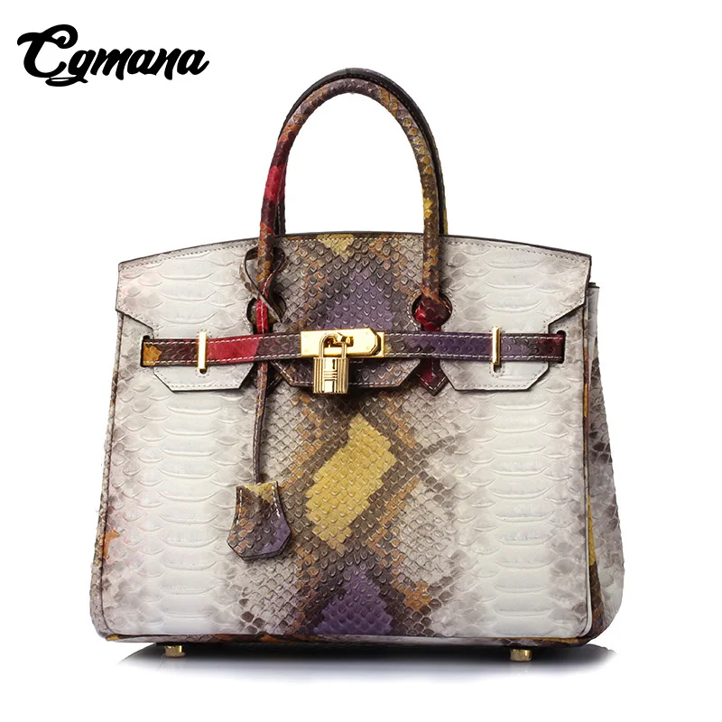 

Luxury Brand Genuine Leather Snake Bag For Women 2018 Luxury Handbag Women Bags Designer Shoulder Messenger Bags Casual Tote Bag