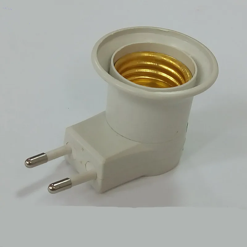 2pcs! European British rules Plug lamp holder with switch Lamp Bulb