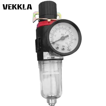 

AFR-2000 Pneumatic Filter Air Treatment Unit Pressure Regulator Compressor Reducing Valve Oil Water Separation AFR2000 Gauge