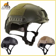 Casco de caza de Paintball de alta calidad, Airsoft militar MH, casco táctico rápido con gafas protectoras ligeras