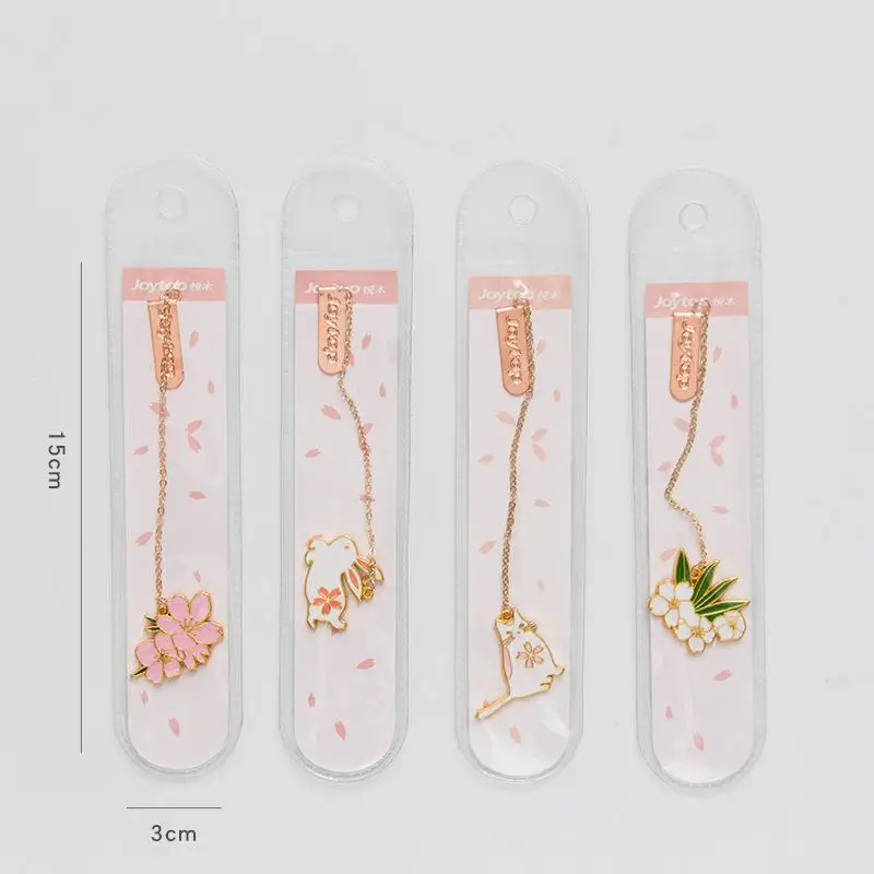 

Kawaii Sakura And Animal Mini Metal Bookmark 1 Piece