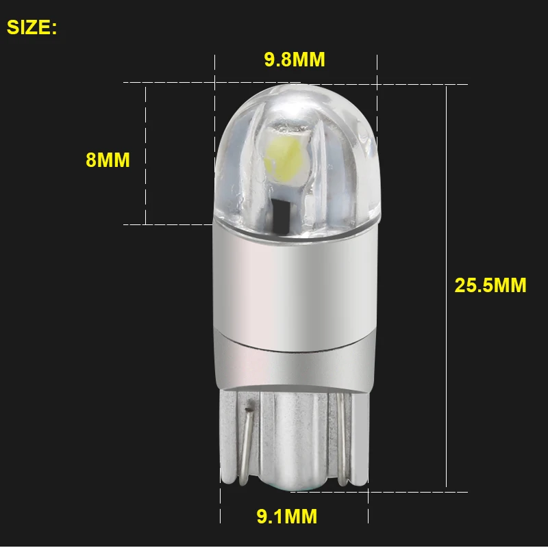 Katur 2x T10 W5W 6s35 лицевая сторона маркер светильник s Светодиодные лампы номерной знак задний светодиодный светильник номер светильник диод размеры светильник 194 Светодиодные лампы