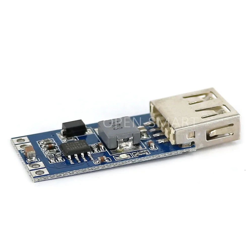 OPEN SMART Mini DC 7 5 ~ 28V к USB разъему 5V понижающий преобразователь модуль питания синий +