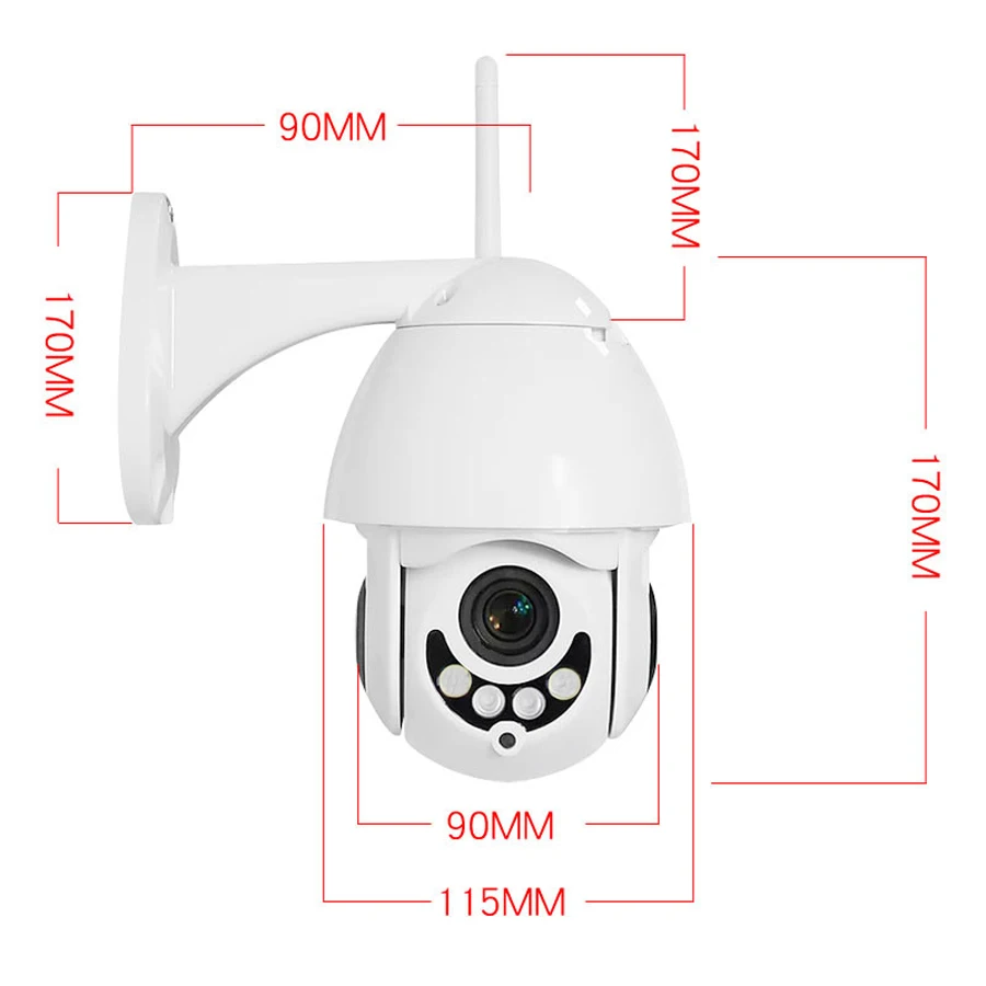 1080P WiFi CCTV камера наружная Pan Tilt беспроводная ip-камера наблюдения s P2P с ночным видением IP66 Всепогодная камера безопасности