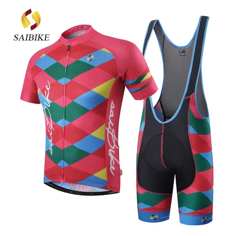 

saiBike cycling clothing 2018 fietskleding wielrennen zomer heren ropa ciclismo mujer set pro team men summer short jerseys
