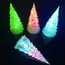 Светодиодный яркий хрустальный ночной фонарик вечерние игрушки светится в темноте для Детский Рождественский подарок