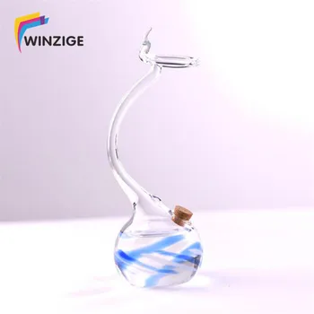 

High Quality Creative Glass Pen Dip Pen Holder Beautiful Colored Glass Dipped Penholder Business Office Chancery Stationery