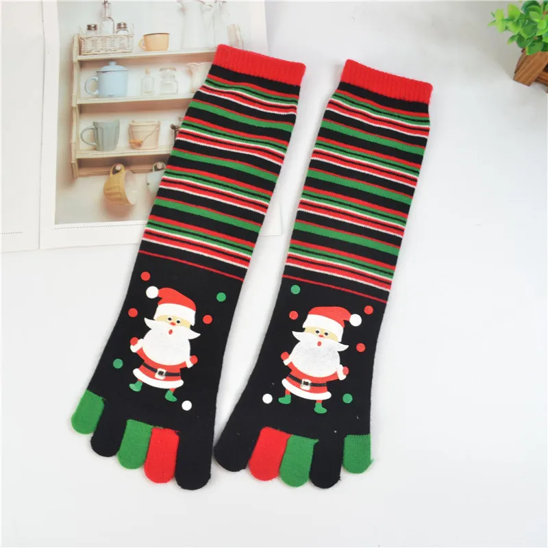 3 пары новые рождественские хлопковые носки в стиле унисекс|Носки| | - Фото №1