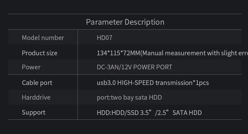 Новая скорость чтения двойной отсек hdd sata док-станция usb 3,0 футляр для внешнего жесткого диска высокое качество hdd 2,5 алюминиевый hdd док-станция