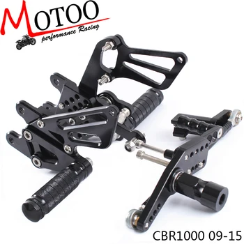 

Full CNC Aluminum Motorcycle Adjustable Foottest Pedal Rearsets Rear Sets Foot Pegs For HONDA CBR1000RR ABS CBR 1000RR 2009-2015