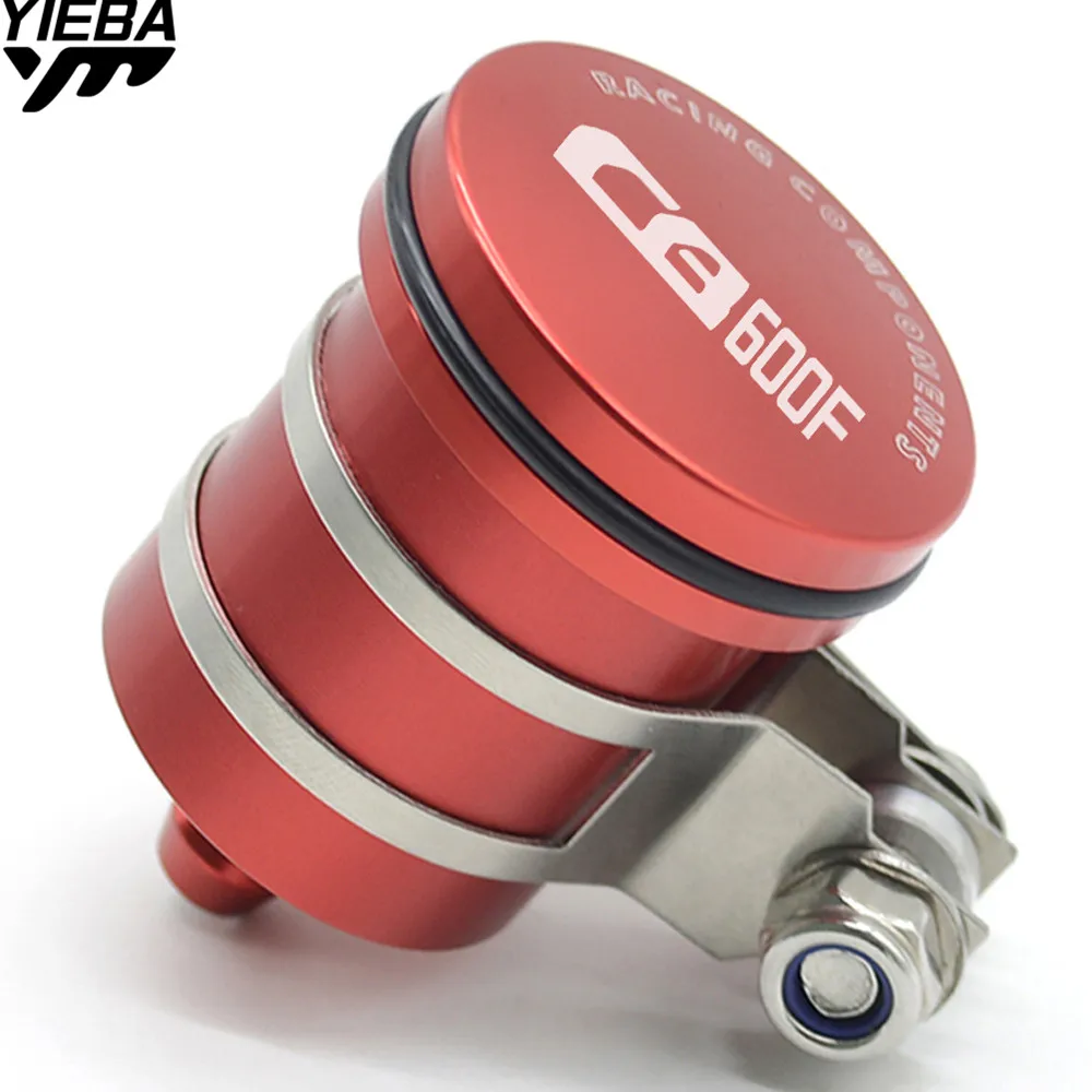 Motorcycle Fluid Reservoir Billet Tank Oil Cup with LOGO for honda CB 600 CB600F 07-13 CBR600F 11-13 CBF600/SA CBF1000/A CB1000R
