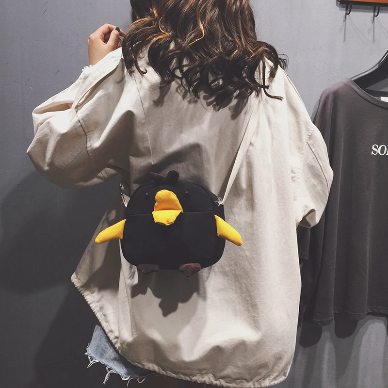 

New Arrival Funny Little Yellow Duck kawaii cute Teenage girl kids children mini backpack mochila sac petite fille