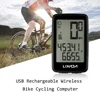 Lixada Bicycle Computer USB Rechargeable Wireless Bike Cycling Computer with Bicycle Speedometer Odometer Watch LED Digital Rate ► Photo 2/6