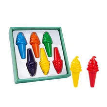 9 Pcs/Box Safe Color Ice Cream Crayons For Kids Children Boy Girl Early Education Diy Drawing Tool Kid Stationery Gift