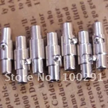 200 шт для 4 мм кожаный шнур родиевое покрытие металлический цвет ювелирные изделия магнитные застежки Ожерелье Браслет Крючки