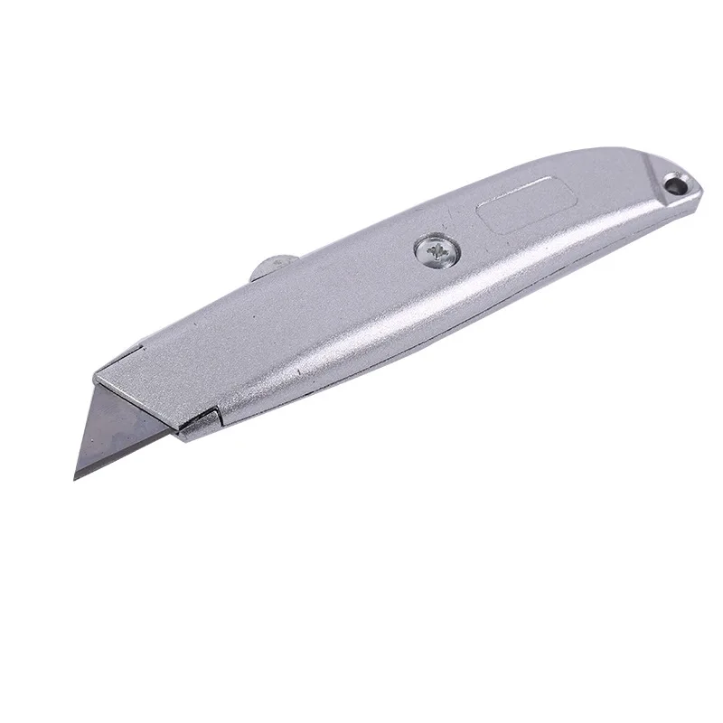 Многофункциональный инструмент нож серебристый металл резка бумаги пружина телескопический