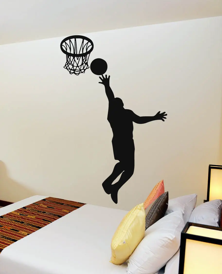 DCTAL Basketball Player Sticker Sports Decal Posters Vinyl Wall Decals