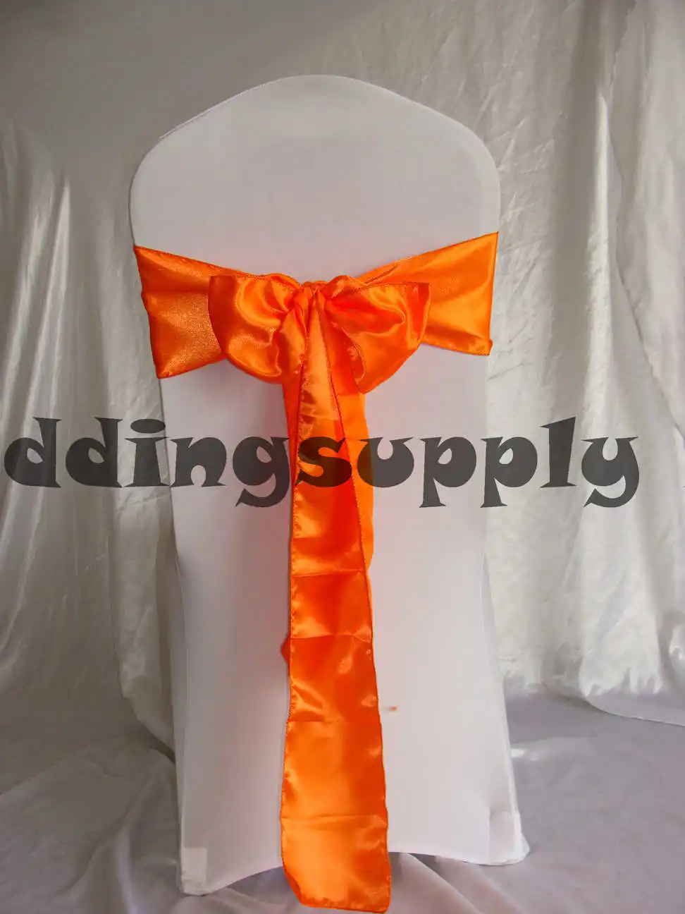 100 BURNT ORANGE Satin Chair Cover Sashes for Chair Wedding Chair Cover