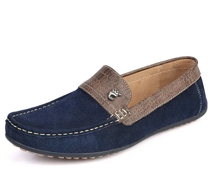 

SunNY Everest2018 new Fashion Genuine Leather cow suede Soft Moccasins Men Loafers Shoes Men Flats Gommino Driving 38-44 D003