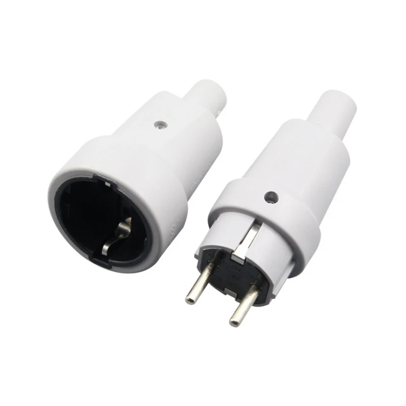 2 пары ЕС 2 Pin AC электрическое питание Rewireable штекер гнездо выходной адаптер W/провод-удлинитель Разъем