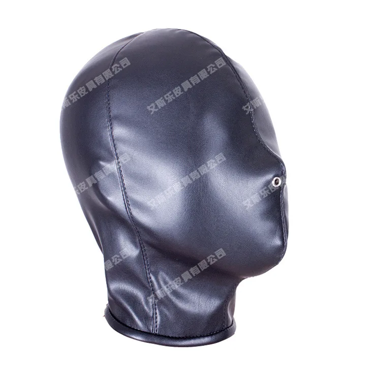 Sex Products Soft PU Leather Mask Bdsm Bondage Hood Blindfold Toys For Couples Adult Games Fantasy Cosplay Slave Kit | Красота и