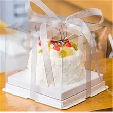 Wedidng кекс поле ПВХ кекс поле вечерние поставщик коробка для конфет, кексов Еда транспортная упаковка подарочная коробка с каретка